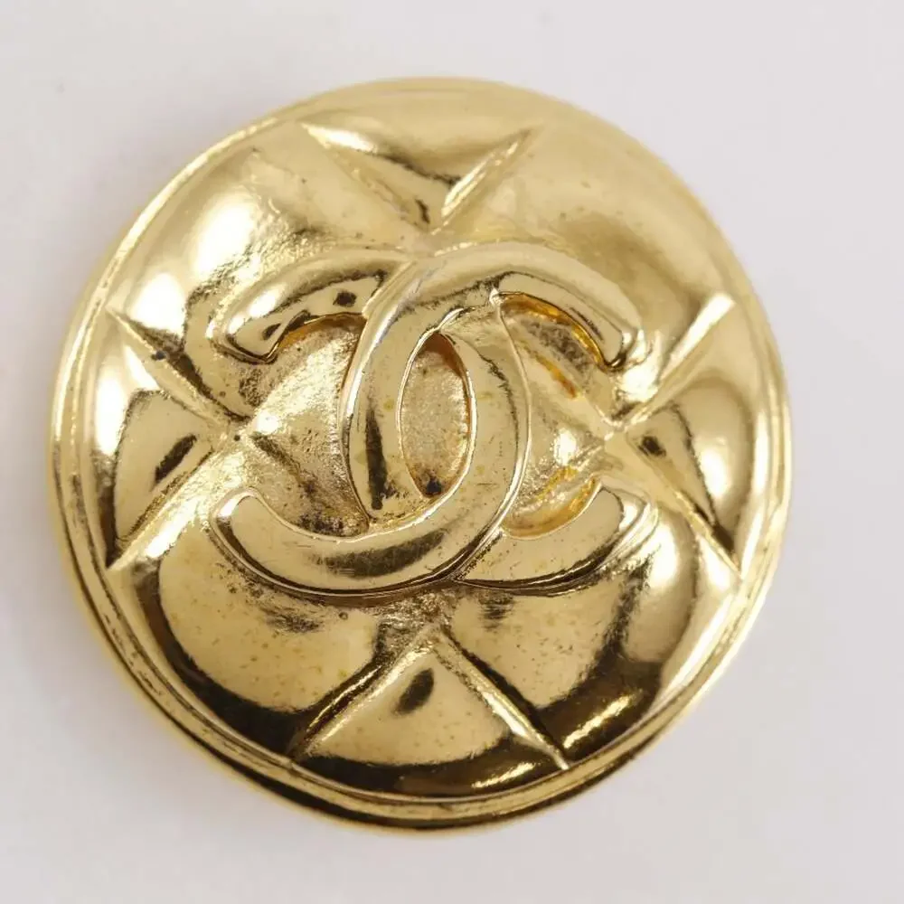 Chanel Cc Logo Clip-On Earrings Metal #250152C86B